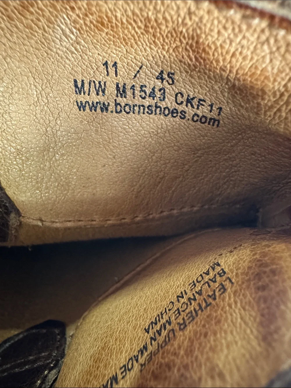 Born men’s Brown Leather Boots 11 mid calf outdoor casual neutral work